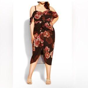 City chic Rose Seduction dress size 14W